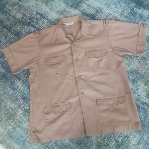 Vintage '80s SportAbouts By Big Yank Short Sleeve 4-Pocket Safari Shacket, MINT!